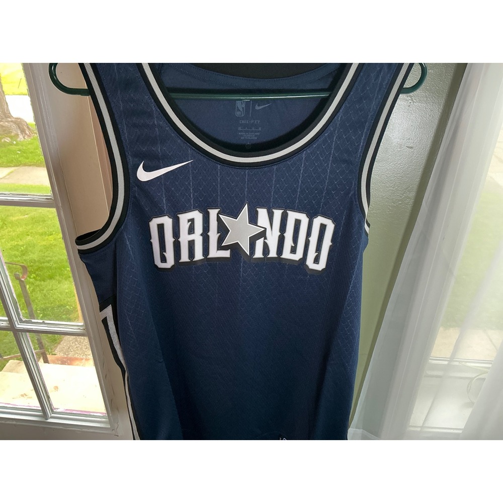 Nike Orlando Magic City Edition Swingman Jersey Navy Blue Mens Size 48 Large